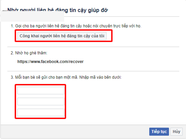 cách 4 khôi phục tài khoản Facebook 5