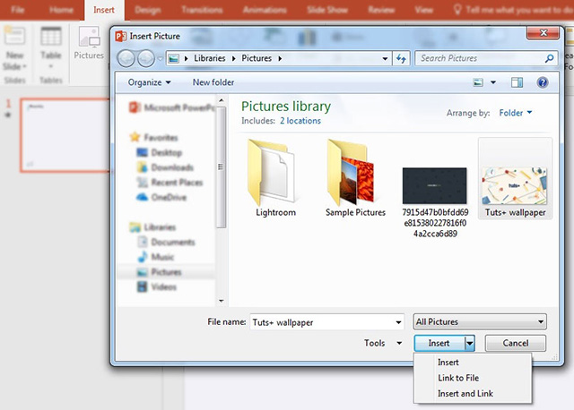 Cách chèn ảnh vào powerpoint 2