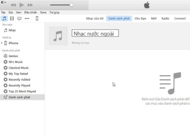 Cách copy nhạc từ máy tính vào iphone nhờ Itunes