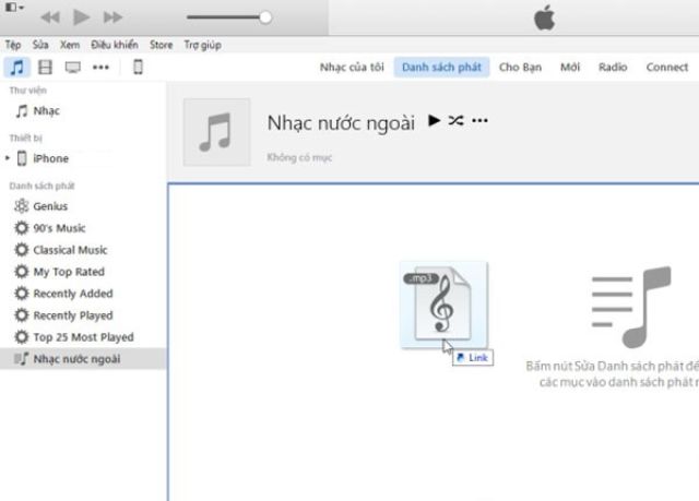 Cách copy nhạc từ máy tính vào iphone nhờ Itunes