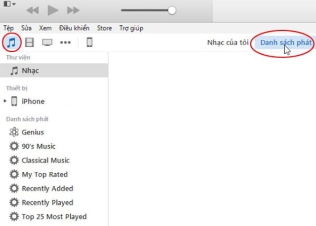 Cách copy nhạc từ máy tính vào iphone nhờ Itunes
