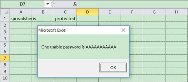 cách mở file excel bị khóa pass 2