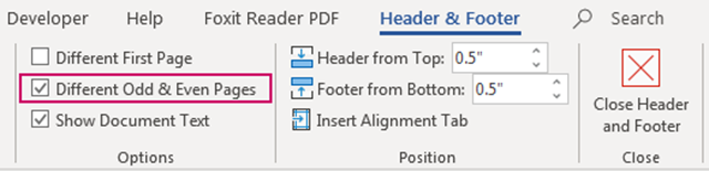 cách tạo header and footer trong word 11