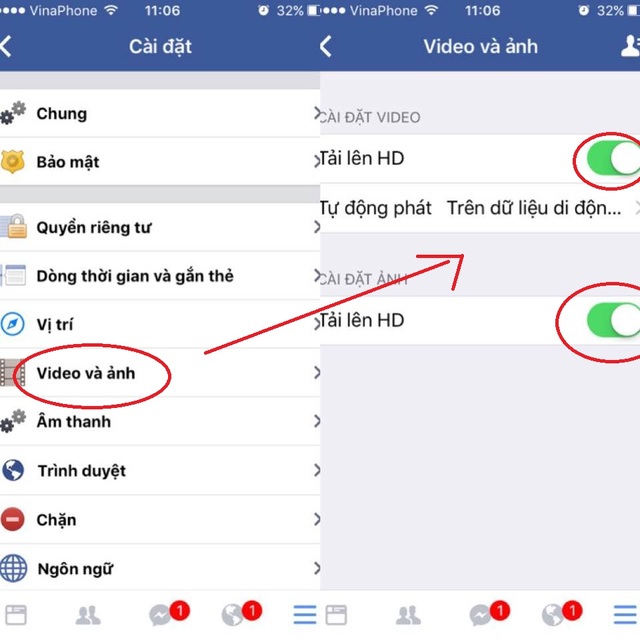 cách up video HD lên facebook bằng iphone 1