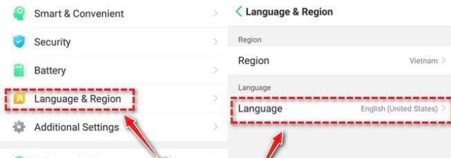 cài đặt tiếng Việt cho điện thoại Oppo