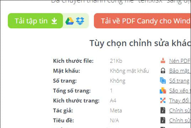 chuyển excel sang pdf 7