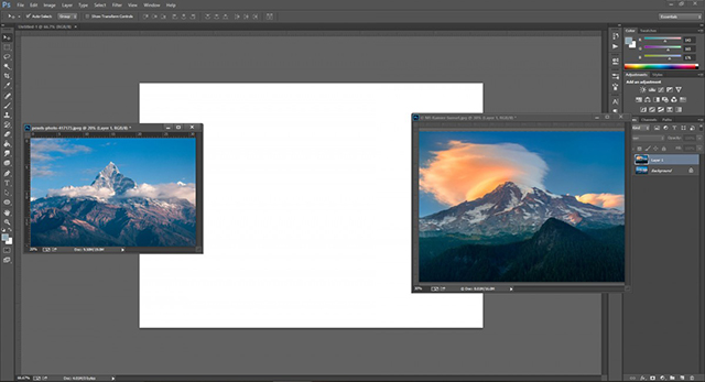 ghép ảnh trong photoshop 1