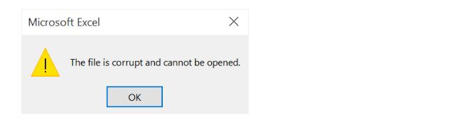 nguyên nhân chính khiến Excel không mở được file