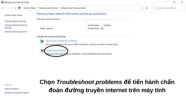 Cách 2: Tiến hành chạy rà soát mạng trên nền tảng windows