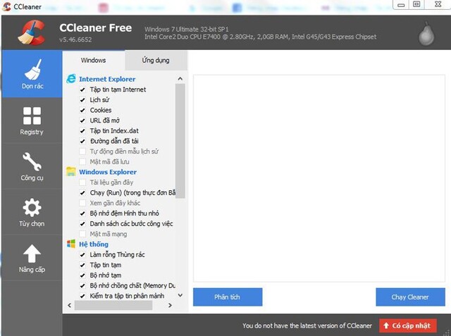 Phần Mềm CCleaner