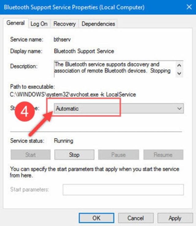 Sửa lỗI bluetooth not working 4