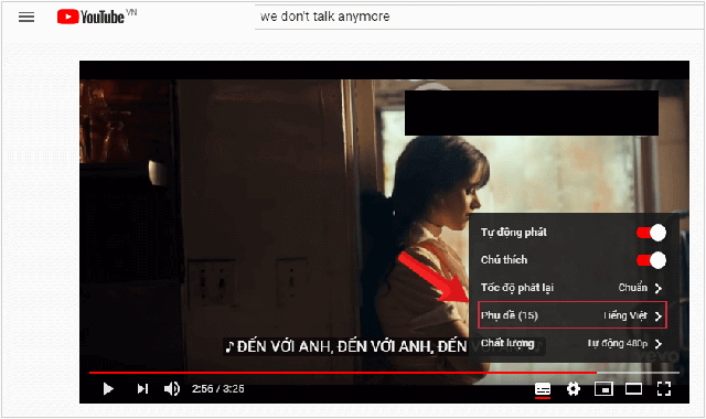 Tải phụ đề video YouTube ngay trên YouTube 1