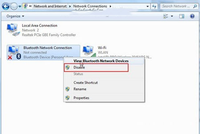 tắt bluetooth trên win 7 4