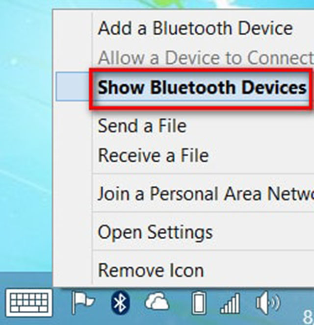 tắt bluetooth trên win 8 1