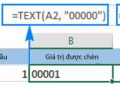 Cách viết số 0 trong Excel vào đầu các giá trị dễ dàng