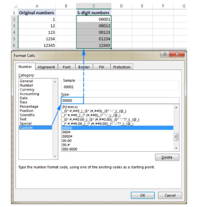 cách giữ những số 0 ngay đầu khi tiến hành nhập Excel 