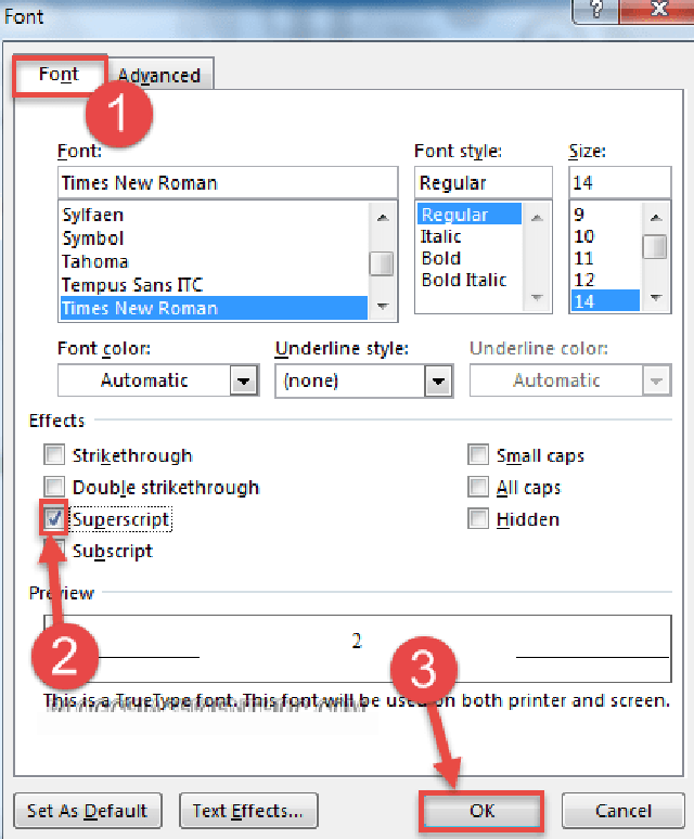 viết số mũ trong excel và word 8