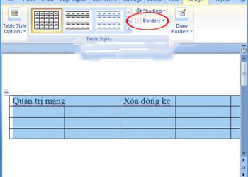 xóa bảng không mấy chữ 1