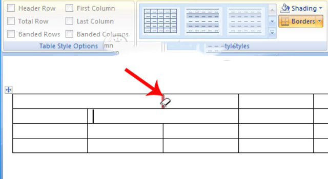 Xóa đường kẻ bảng Word 2