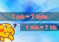 1Mb bằng bao nhiêu Kb