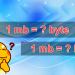 1Mb bằng bao nhiêu Kb