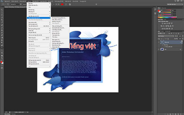 phần mềm photoshop tiếng Việt 2