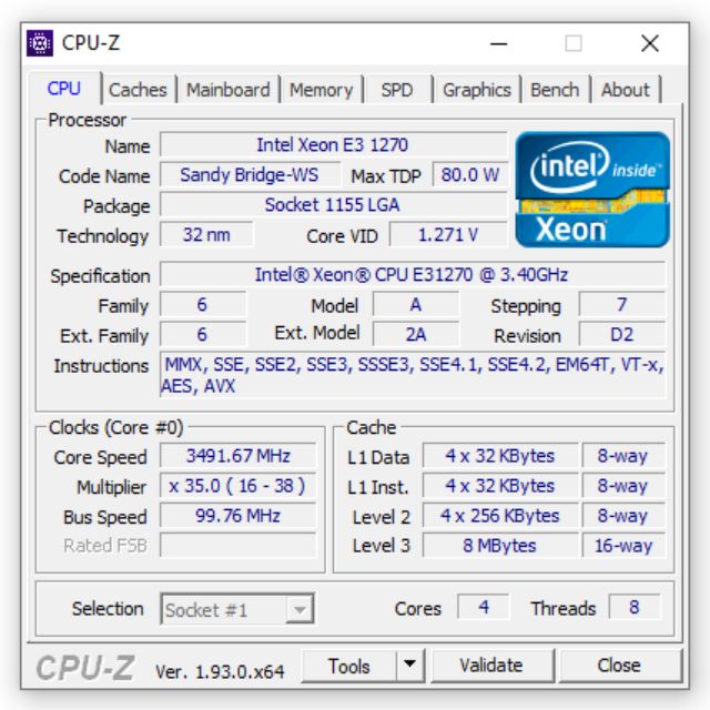 Phần mềm CPU-Z