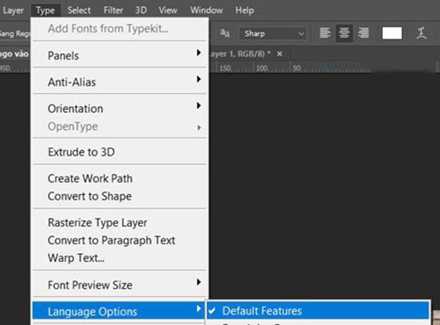 cài đặt Photoshop tiếng Việt viết hoa 1