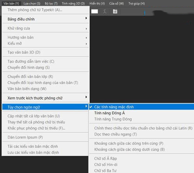 cài đặt Photoshop tiếng Việt viết hoa 11