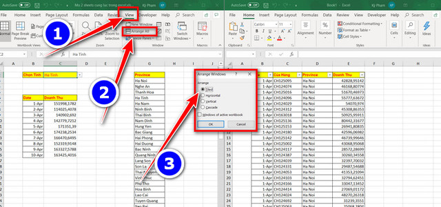 Cách mở 2 File Excel cùng lúc 3