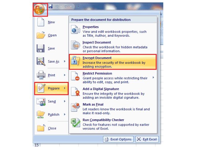 gõ bỏ mật khẩu excel 2007