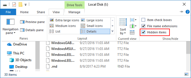 Sử dụng thanh thực đơn trong File Explorer