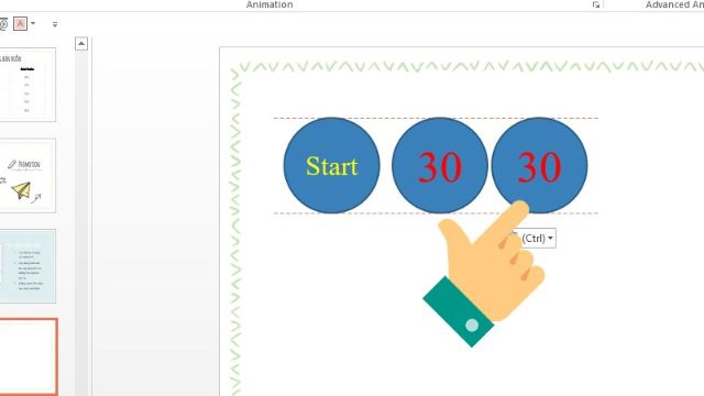 tạo ra đồng hồ đếm ngược trong PowerPoint