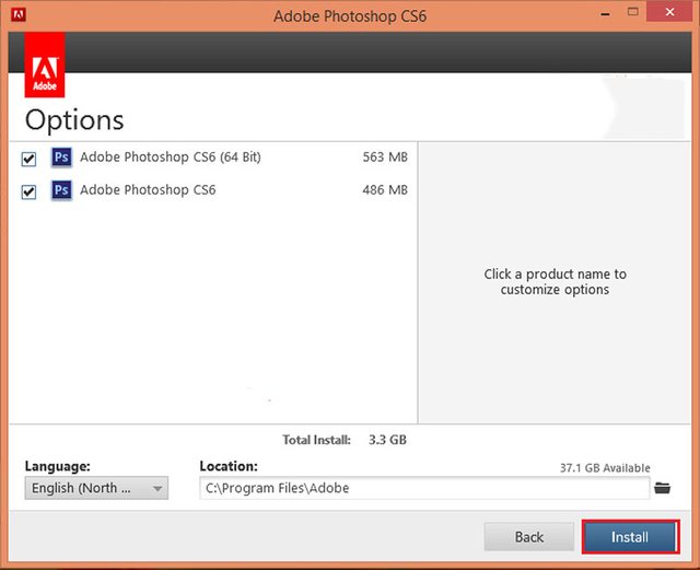bước 7 tải và cài đặt Photoshop CS6 full crack