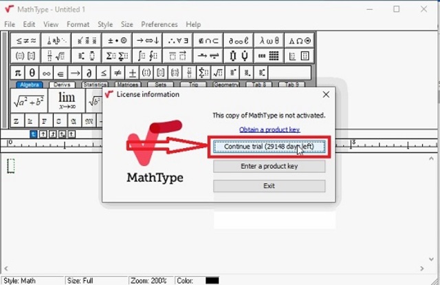 Cách active mathtype 3