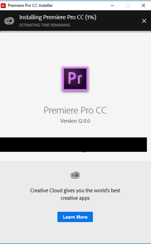 cài đặt Premiere Pro CC 2018 2