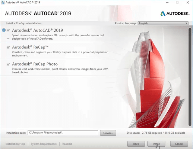 cài đặt AutoCAD 2019 4