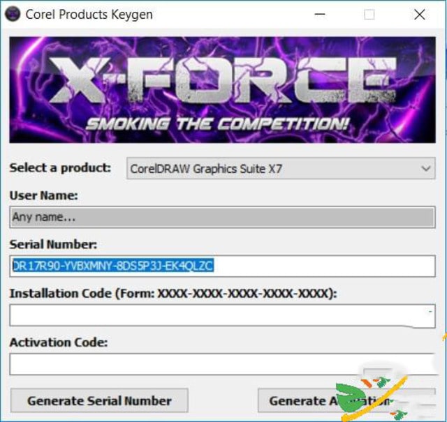 cài đặt Corel X7 6