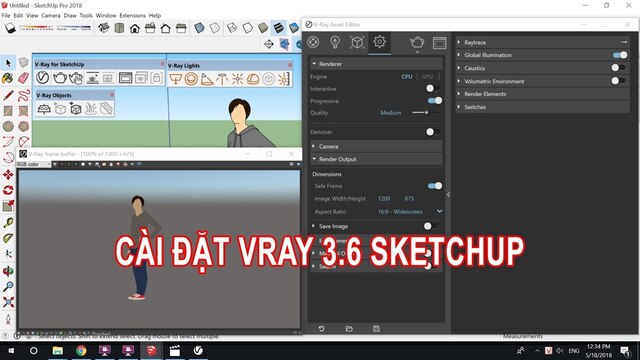 V-ray 3.6 cho Sketch Up