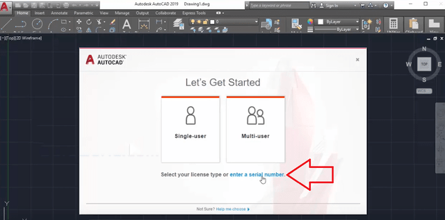 Kích hoạt AutoCAD 2019 2