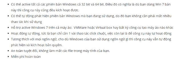 chức năng có trong Windows Loader