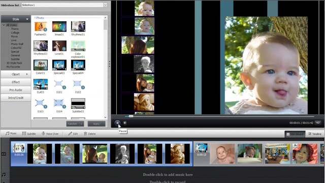 tính năng của iSkysoft slideshow Maker