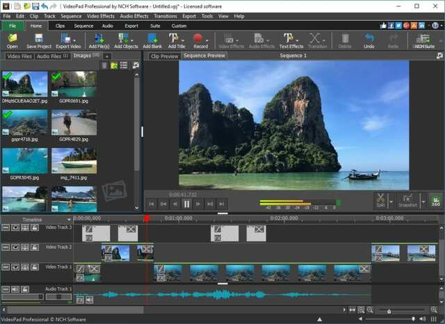 phần mềm VideoPad Video Editor