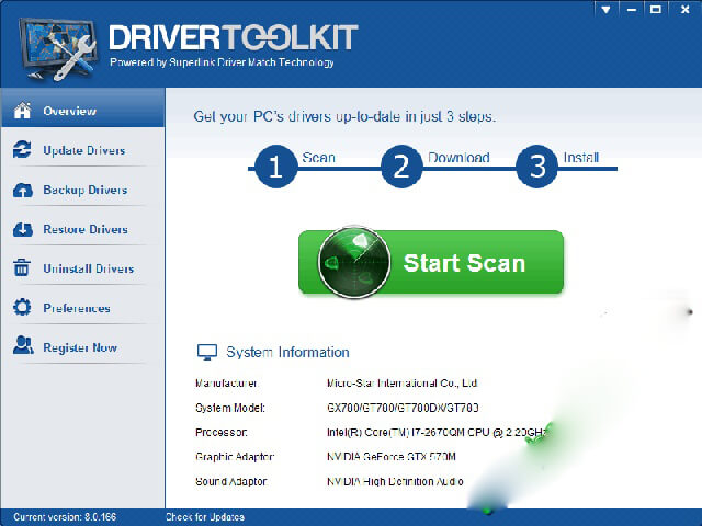 tính năng của DriverToolkit 2