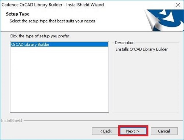 Cài Orcad Library Builder bước 4