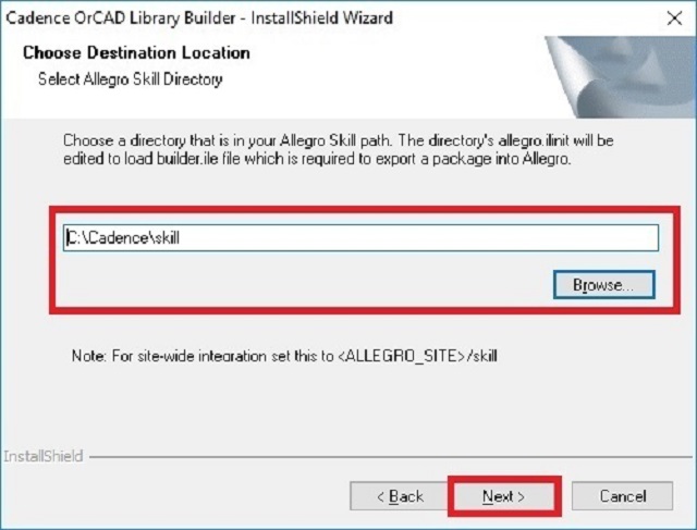 Cài Orcad Library Builder bước 5