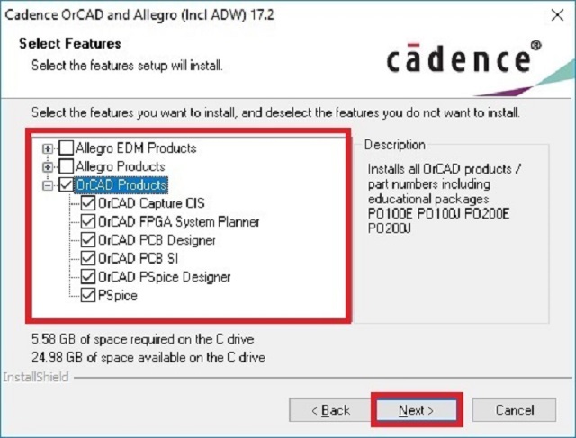 Cài cadence SPB 17.2-2016 bước 6