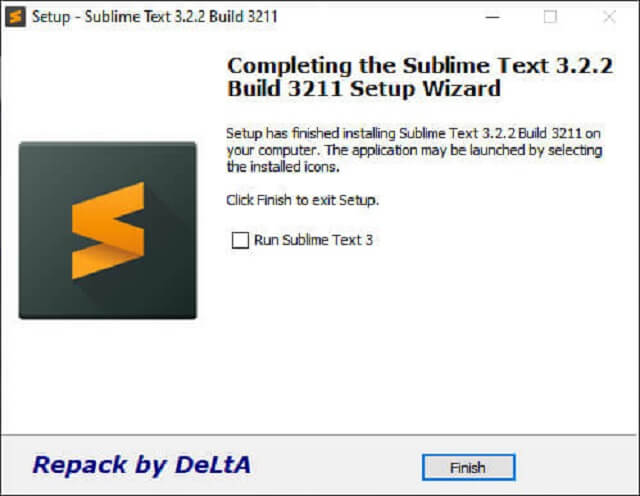 Nhấn Install và nhấn Finish là có thể dùng phần mềm Sublime Text 3 được rồi nhé.