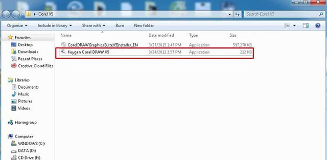 Cách cài đặt phần mềm Corel x5 full crack 8
