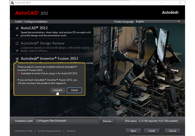 cài đặt AutoCAD 2012 4